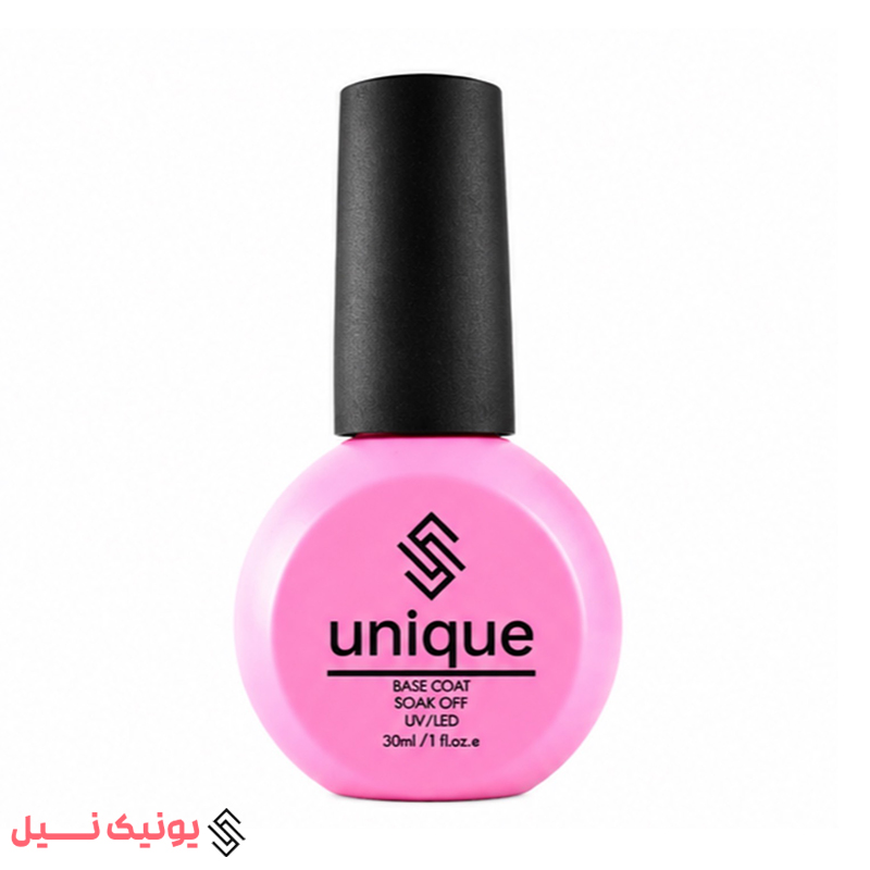 base-unique حجم 30 میل کاربرد: پایه ژل ویژگی: جلوگیری از زرد شدن ناخن بدون حساسیت