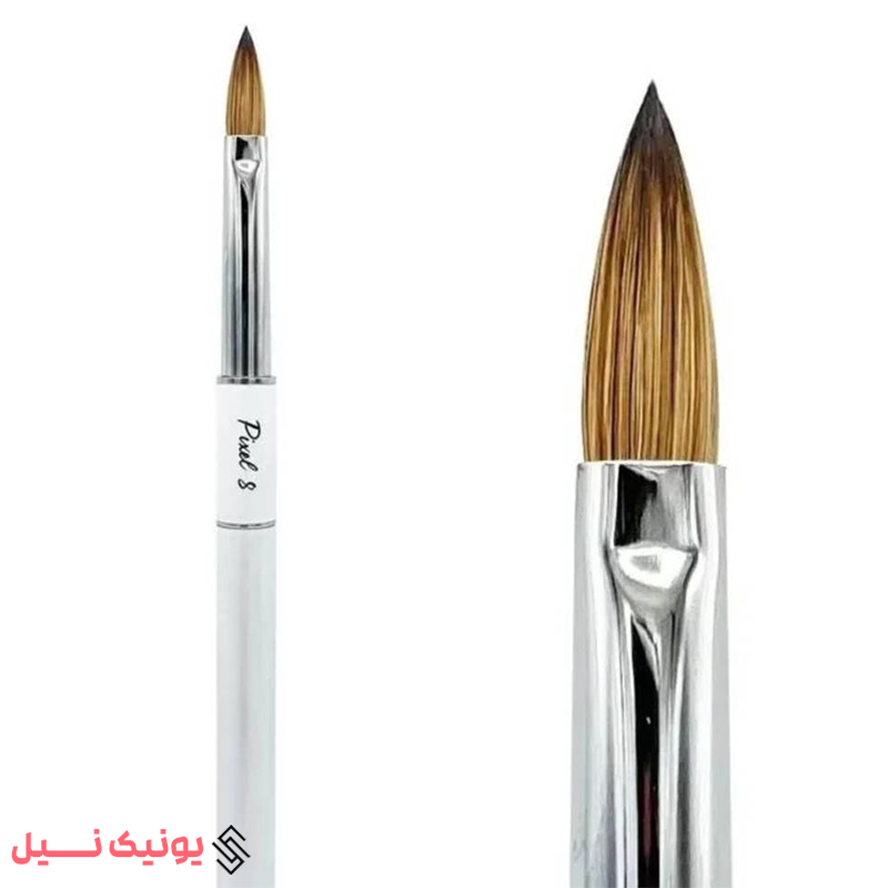 مناسب برای کاشت ناخن باپودر جنس موطبیعی سمور جنس دسته فلزی