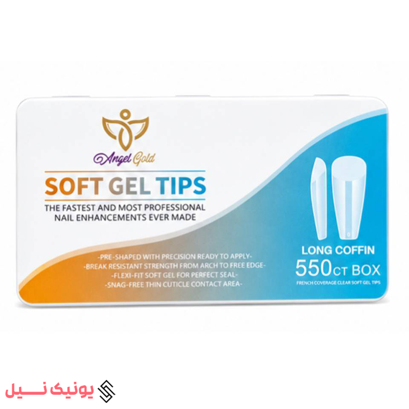 long-ccofin.angel2 تعداد: 550 سازگار با انواع ژل و مواد کاشت مدل: long coffin